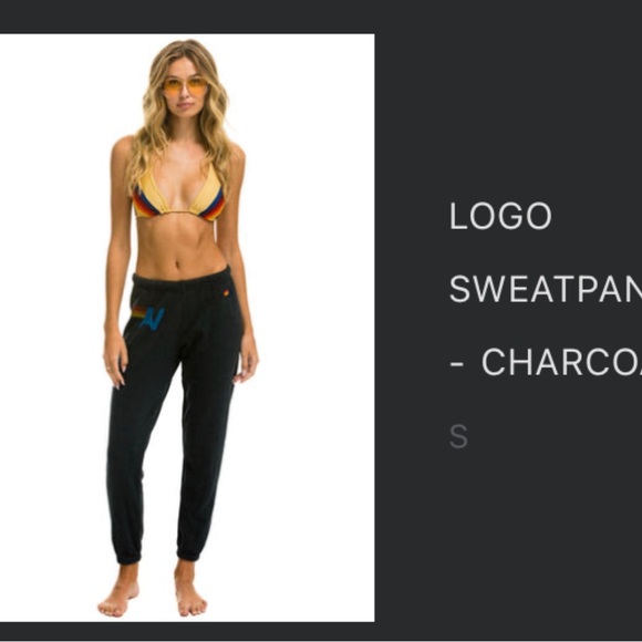 Logo sweatpants in charcoal. Sold out online - Picture 3 of 3